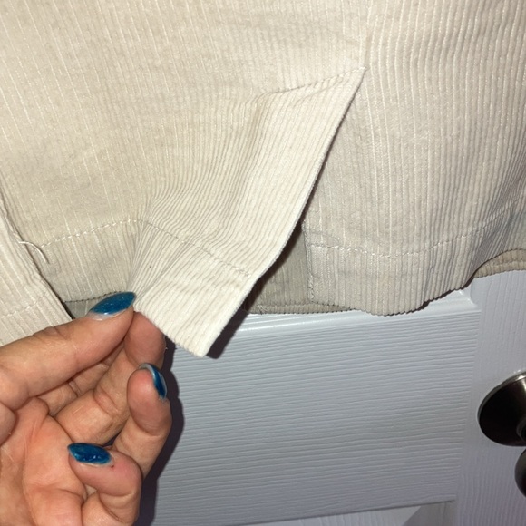 Talbot’s corduroy blazer in Ivory. Size 10. - Picture 7 of 7